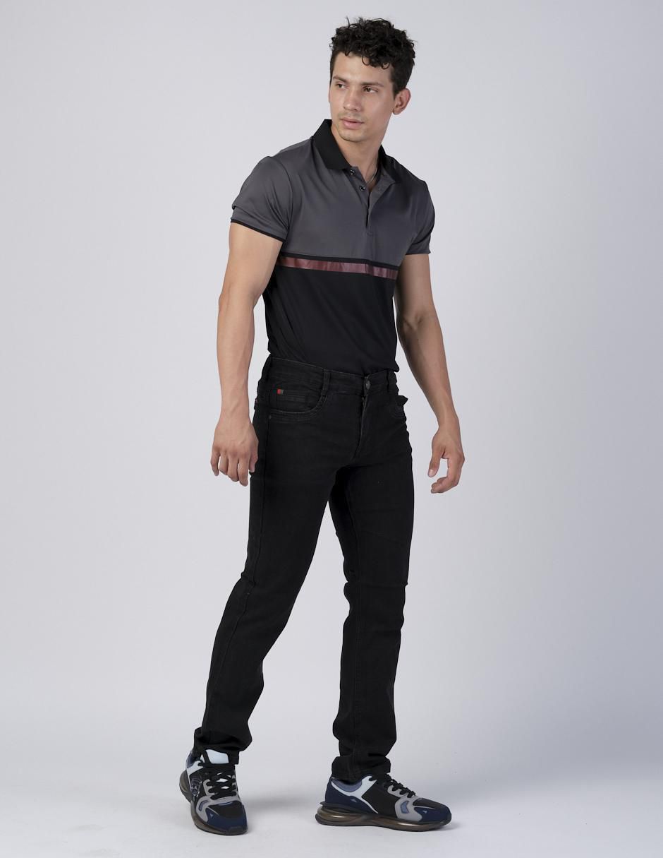 Jeans slim Moderno MJAD019 lavado obscuro para hombre
