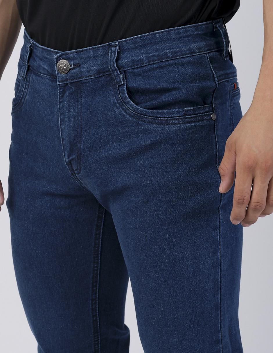 Jeans slim Moderno lavado obscuro para hombre