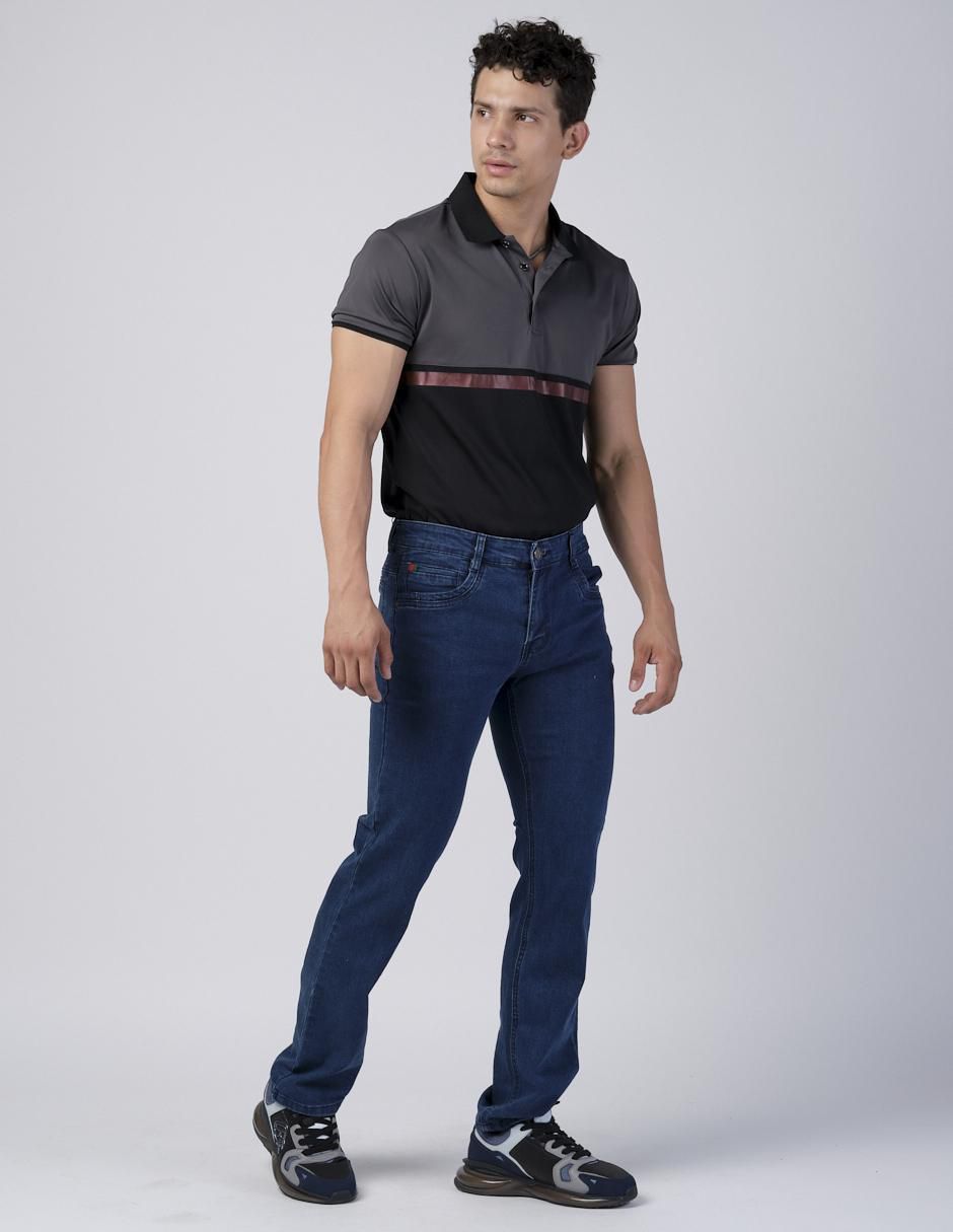 Jeans slim Moderno lavado obscuro para hombre