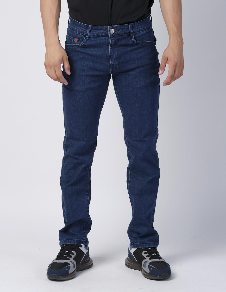 Jeans slim Moderno lavado obscuro para hombre