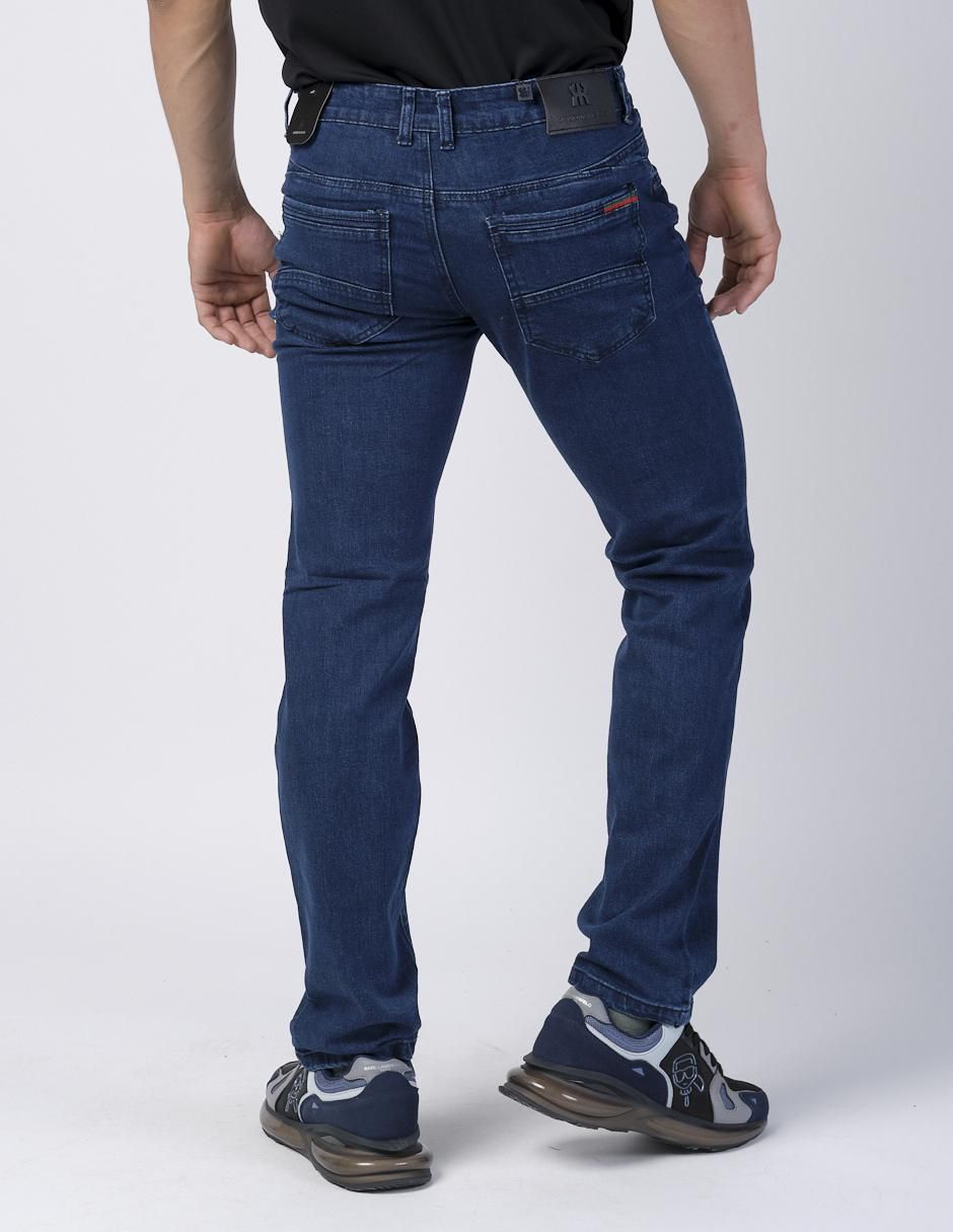 Jeans slim Moderno lavado obscuro para hombre