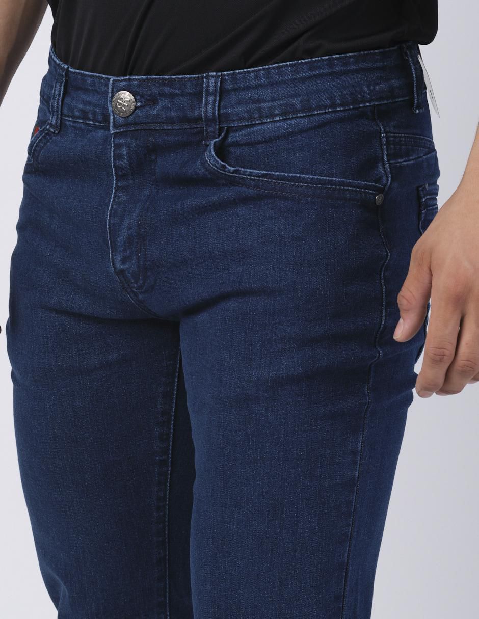 Jeans slim Moderno lavado obscuro para hombre