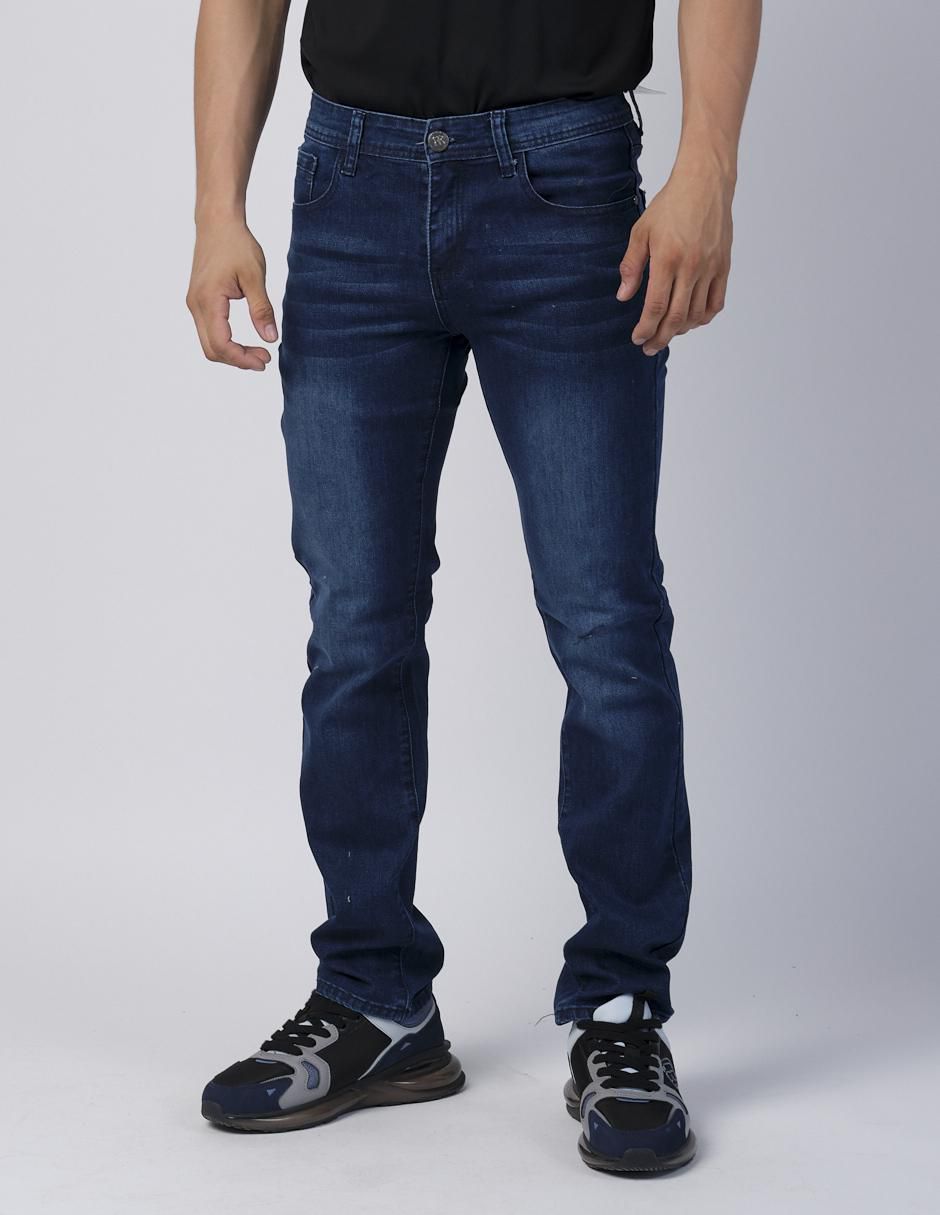 Jeans slim Moderno lavado obscuro para hombre