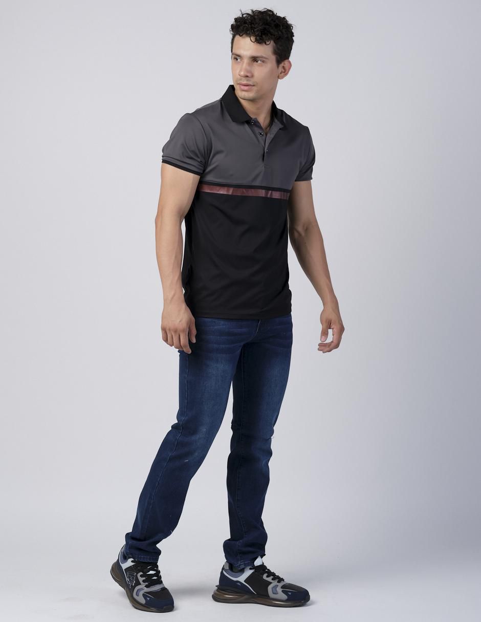 Jeans slim Moderno lavado obscuro para hombre