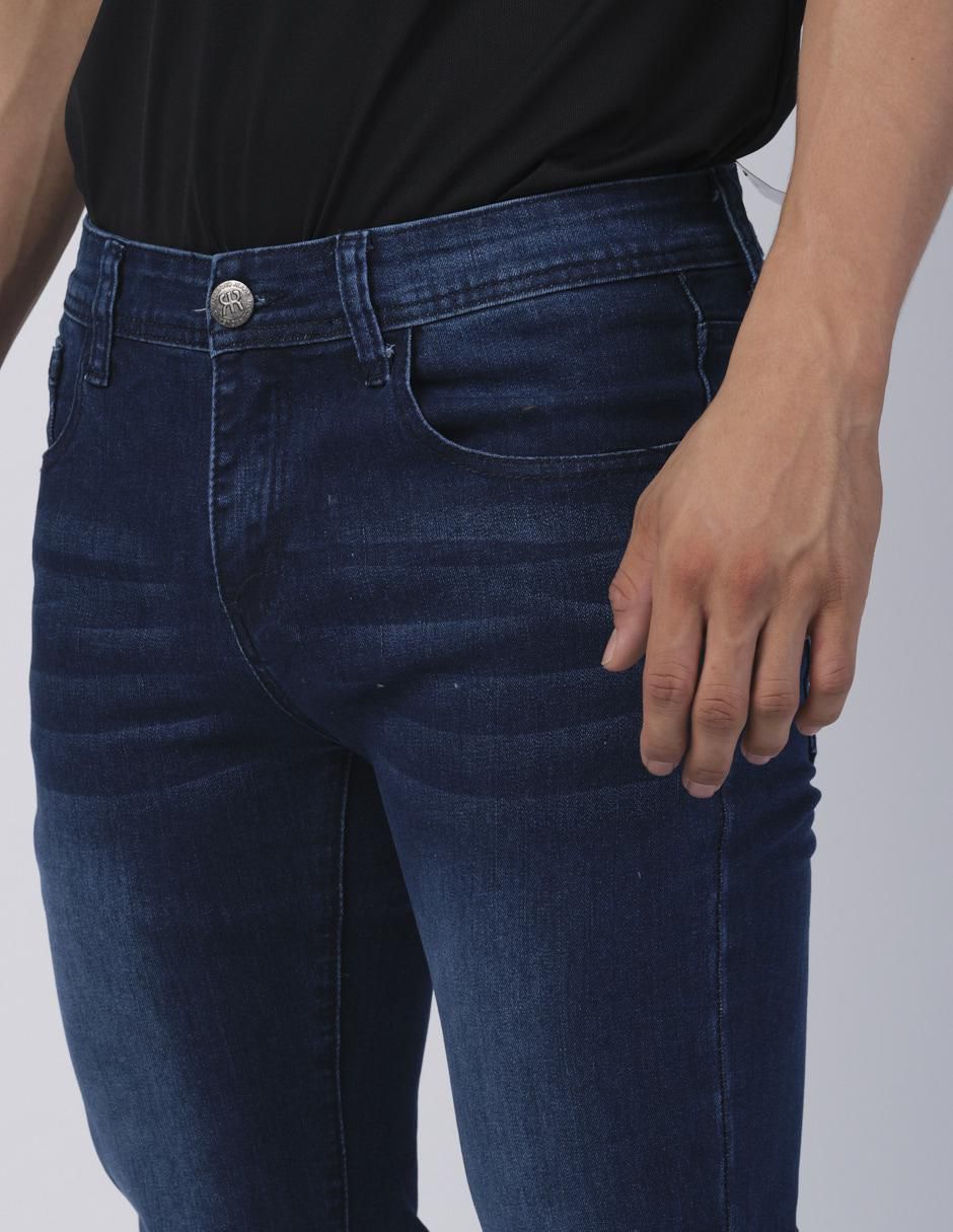 Jeans slim Moderno lavado obscuro para hombre