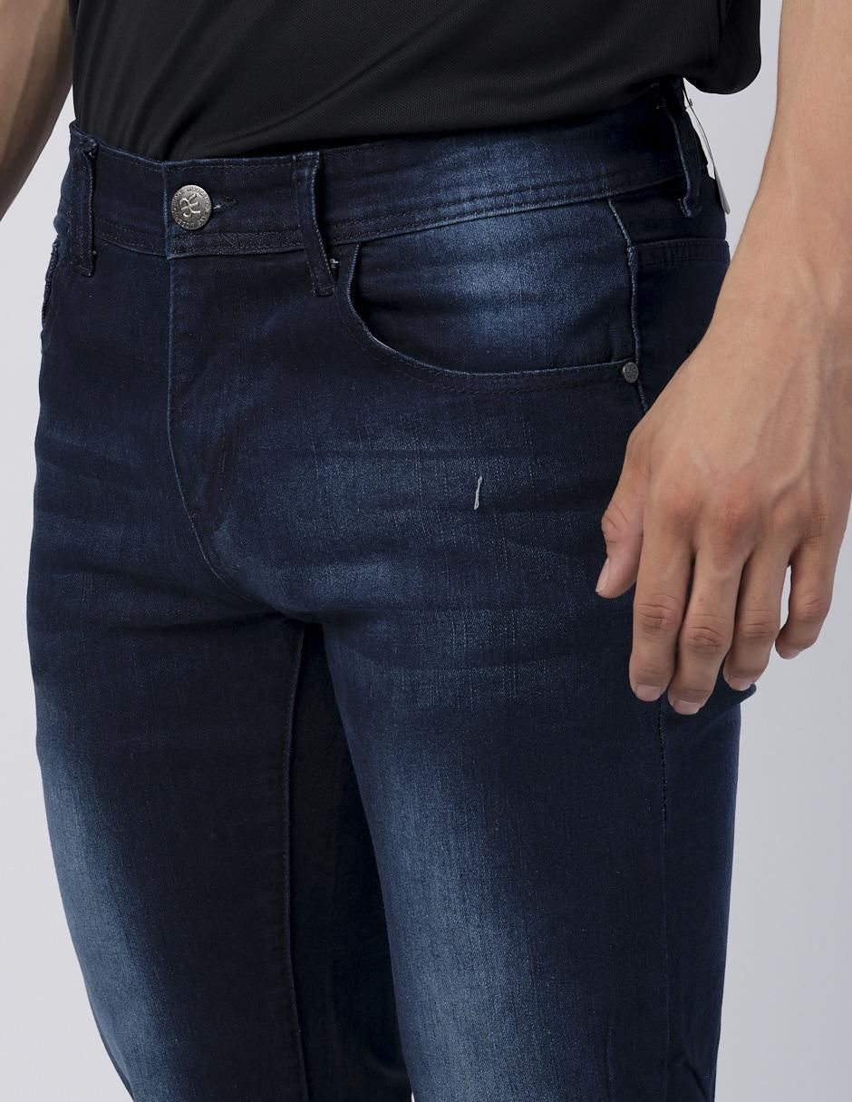 Jeans slim Moderno lavado obscuro para hombre