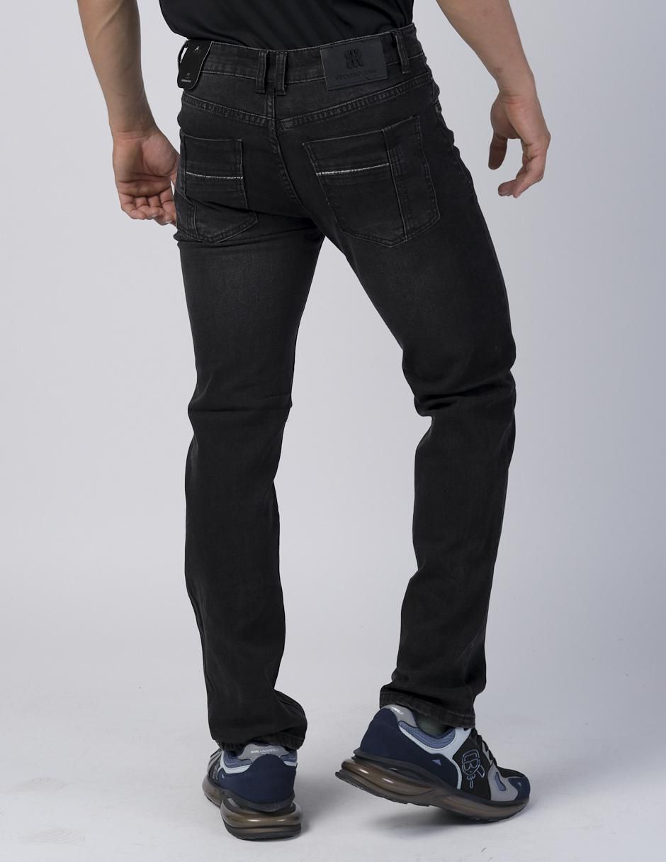 Jeans slim lavado obscuro para hombre 5