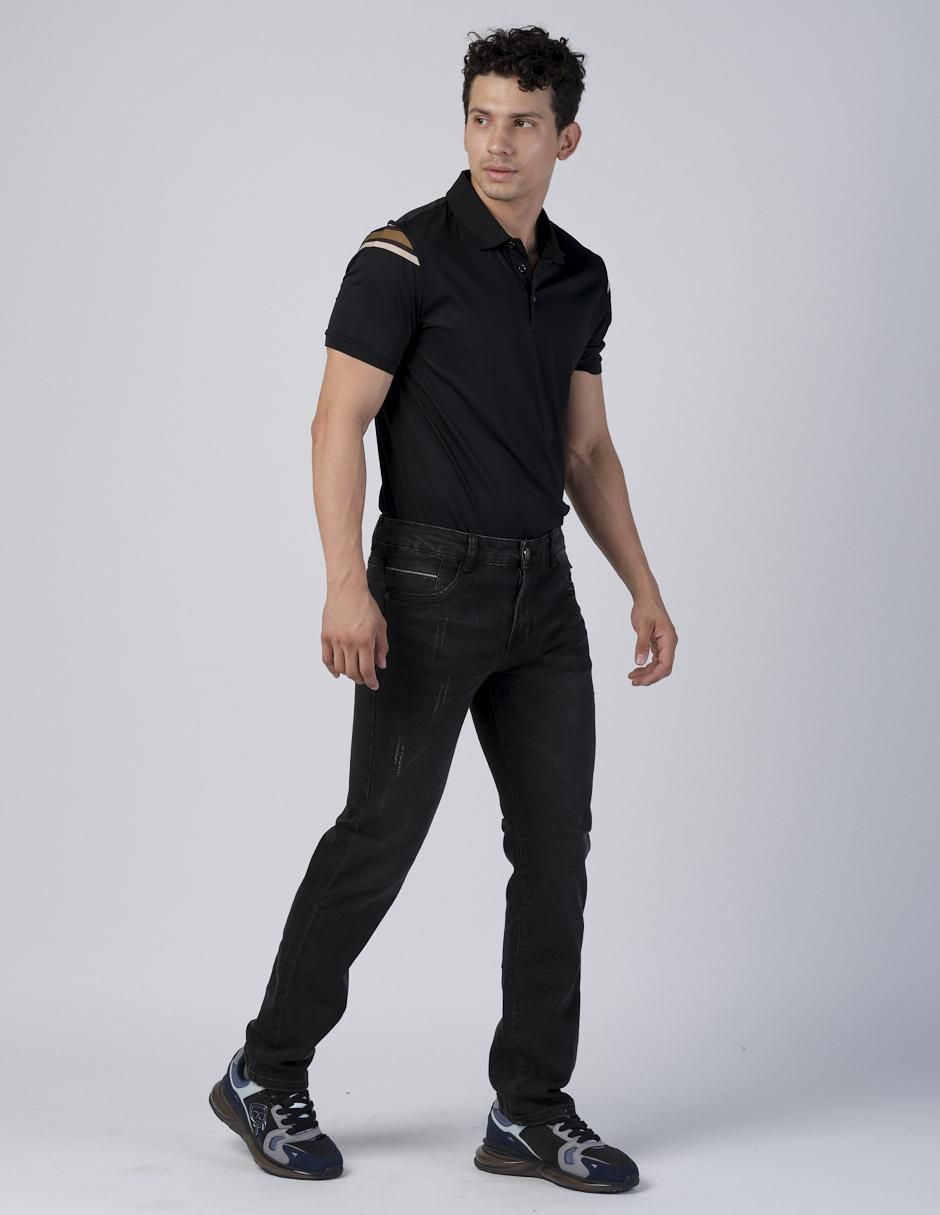 Jeans slim lavado obscuro para hombre 6