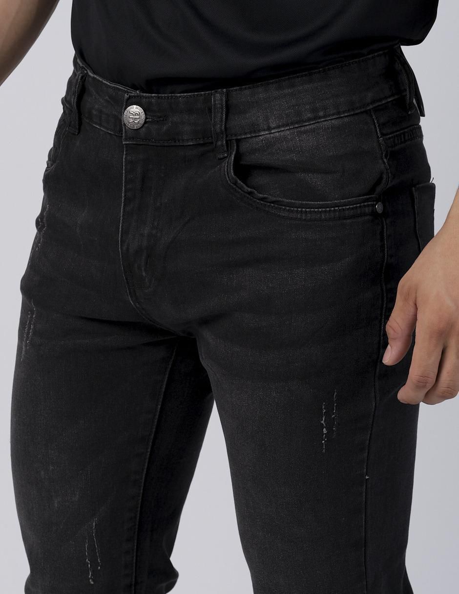 Jeans slim lavado obscuro para hombre 7