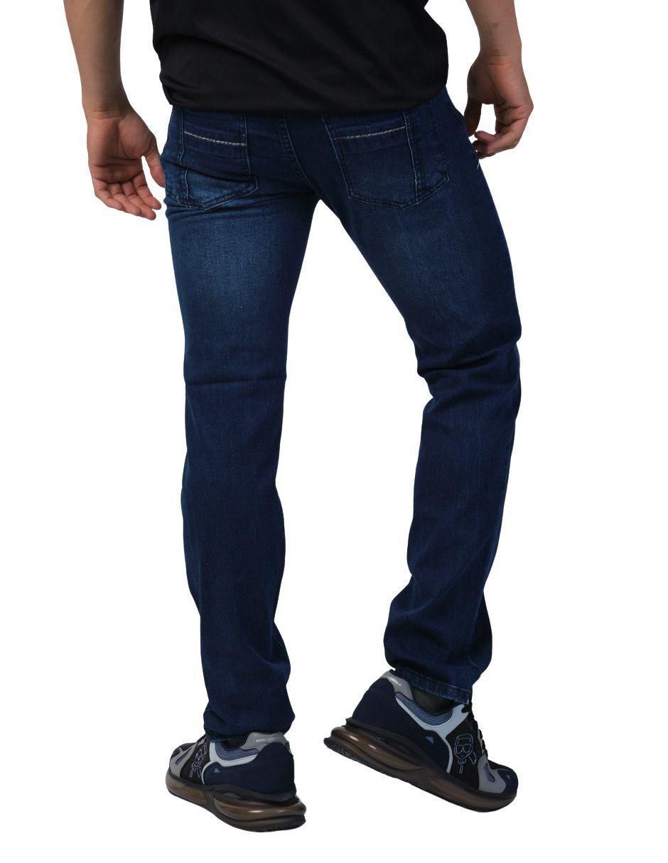 Jeans slim Moderno lavado obscuro para hombre