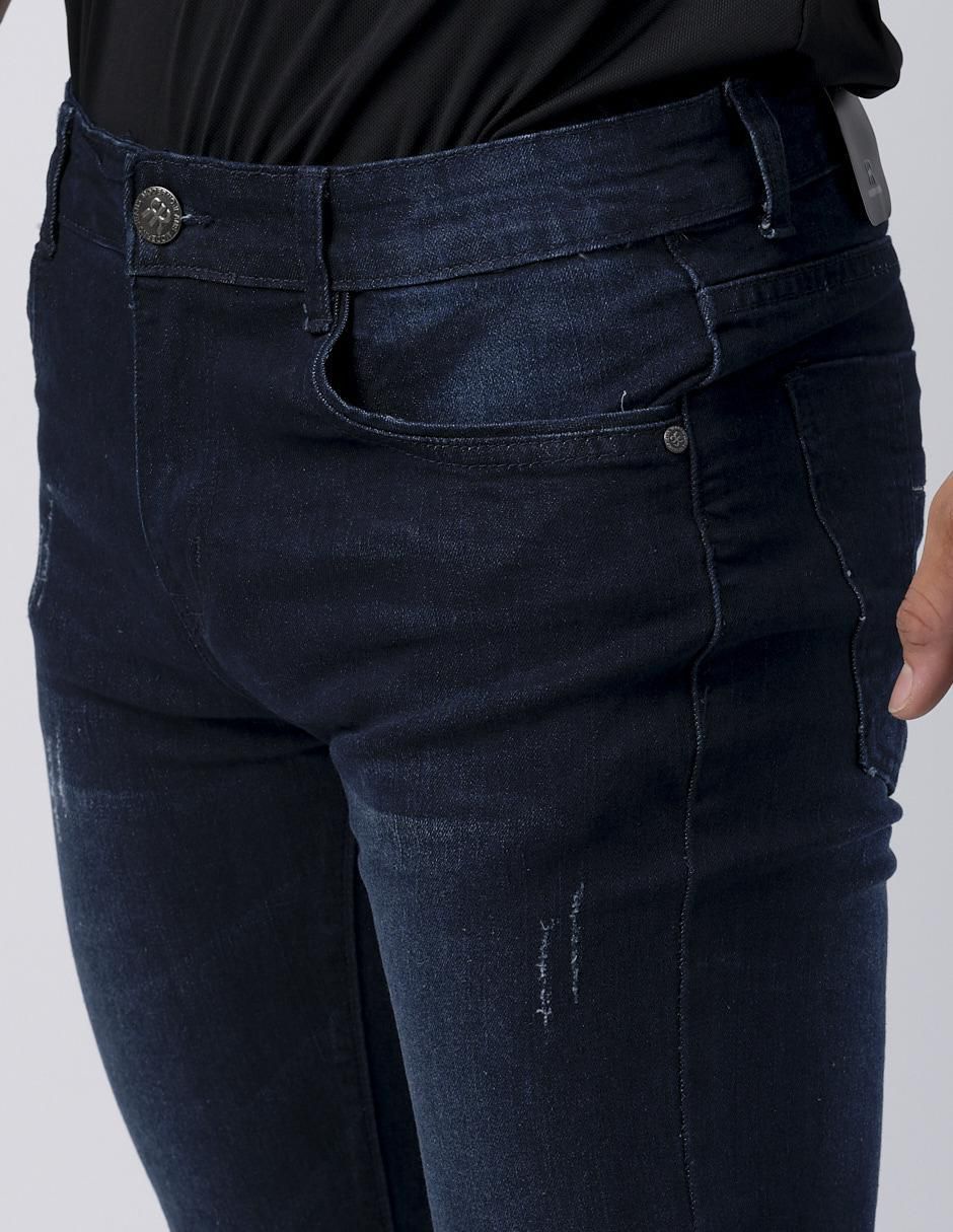 Jeans slim lavado obscuro para hombre 6