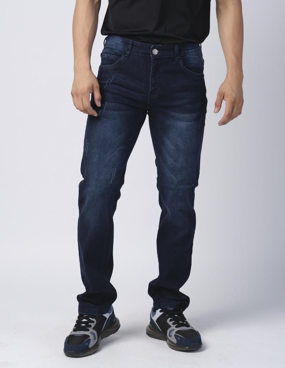 Jeans slim Moderno lavado obscuro para hombre