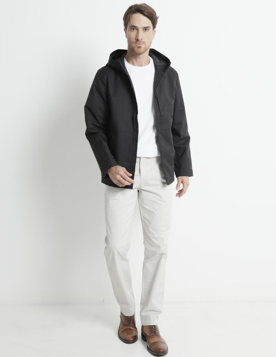 Chamarra casual con capucha para hombre 3