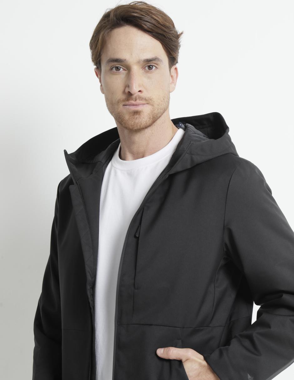 Chamarra casual con capucha para hombre 4