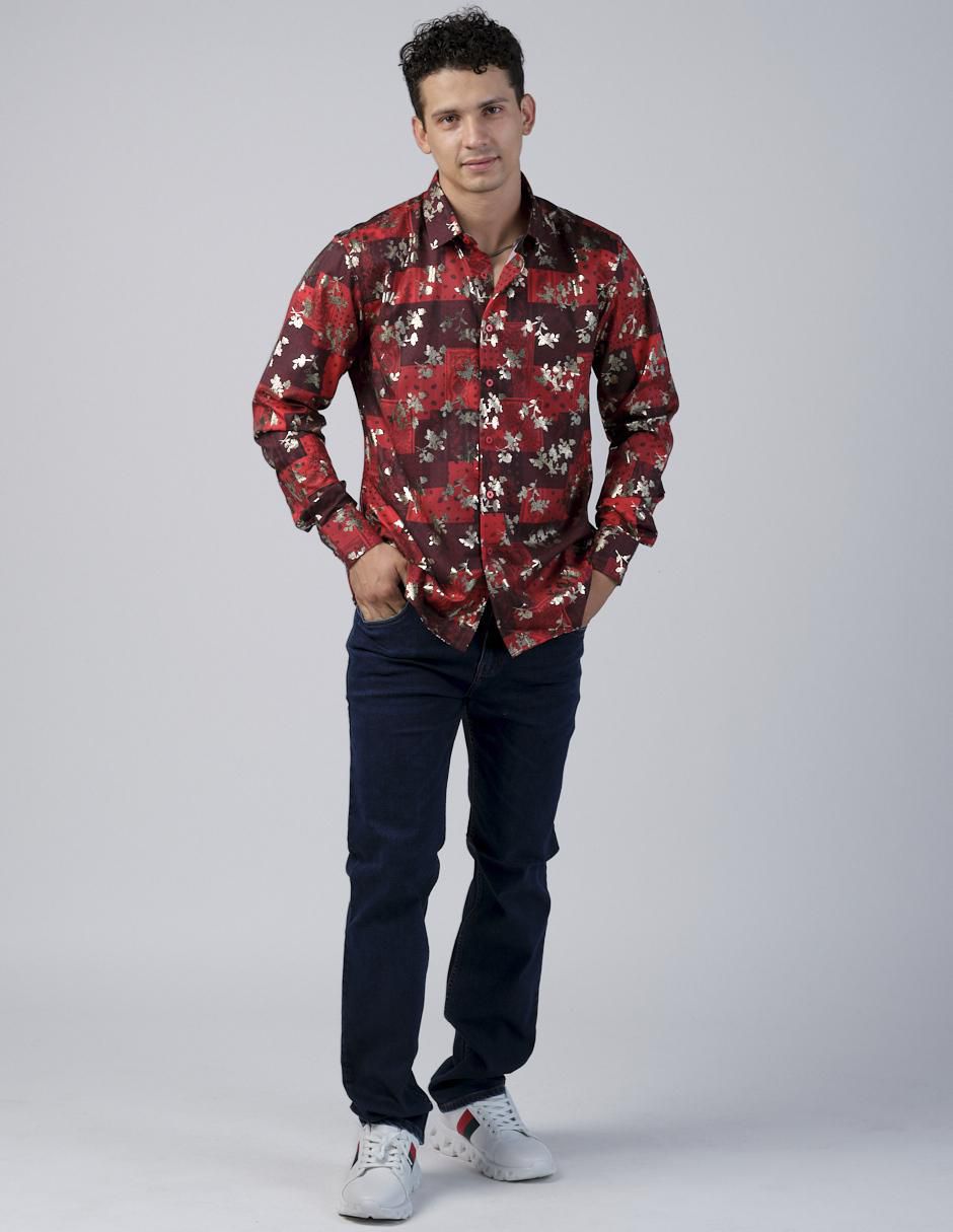 Camisa casual manga larga para hombre 3