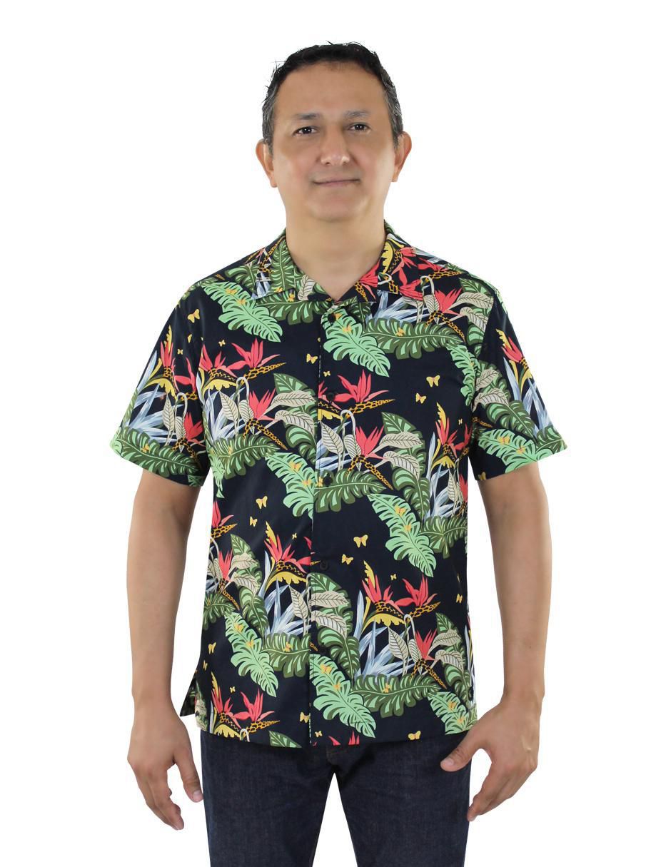 Camisa playa de algodón manga corta para hombre Camisa playa de algodón manga corta para hombre