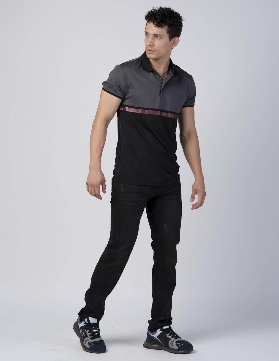 Jeans slim Moderno lavado obscuro para hombre