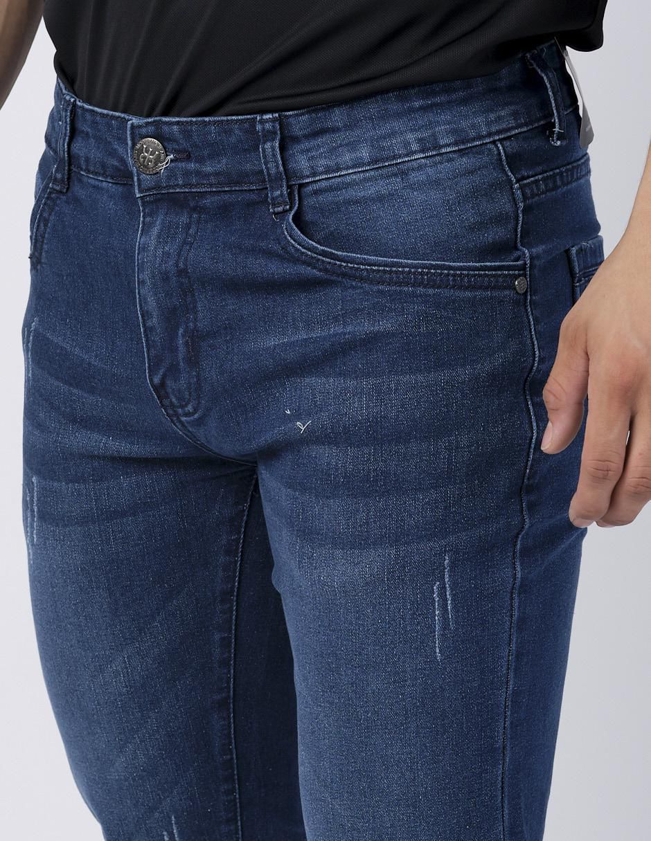 Jeans slim Moderno lavado obscuro para hombre