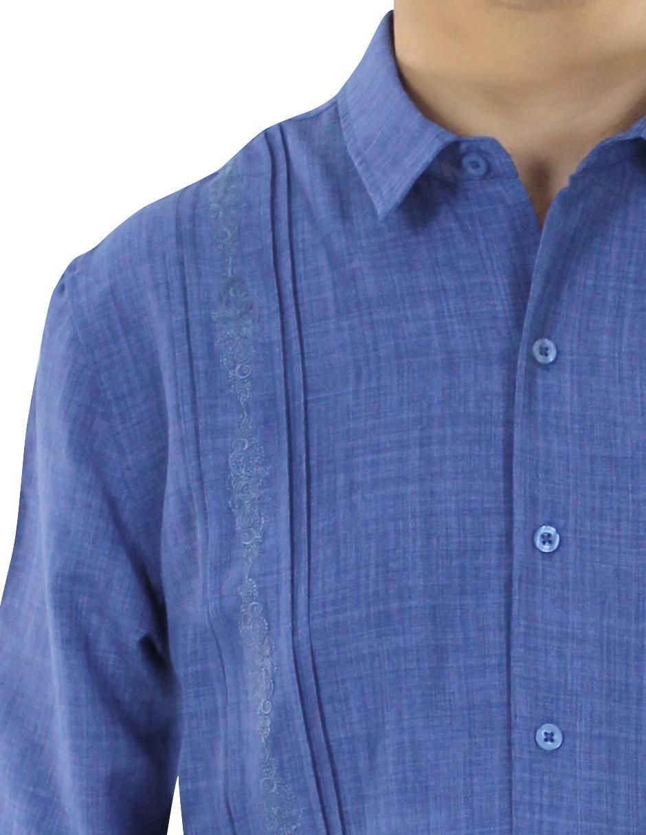 Guayabera manga larga para hombre 6