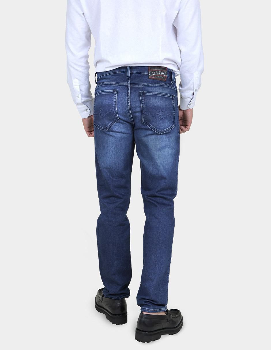 Jeans slim lavado claro para hombre 6