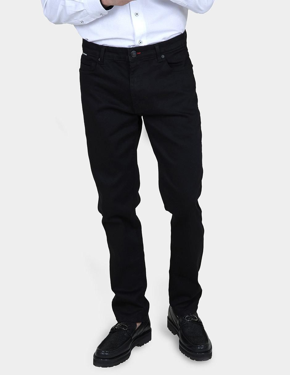 Jeans slim lavado obscuro para hombre 1