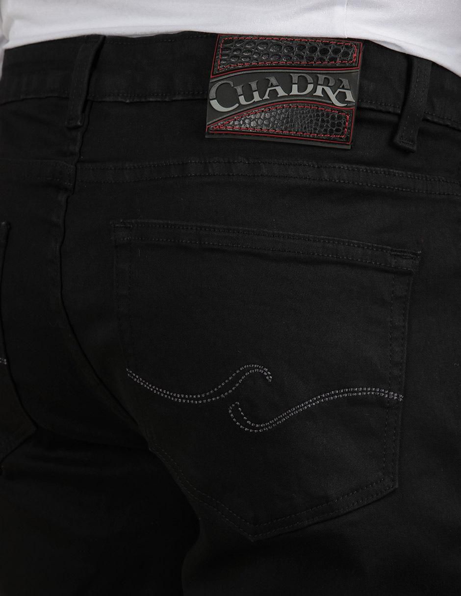 Jeans slim lavado obscuro para hombre 8