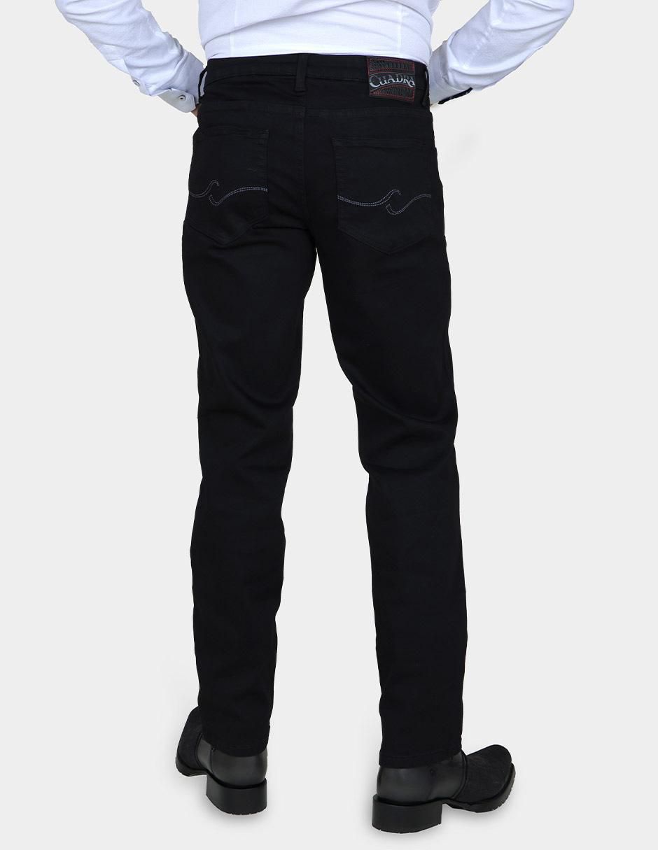 Jeans straight lavado obscuro para hombre 6