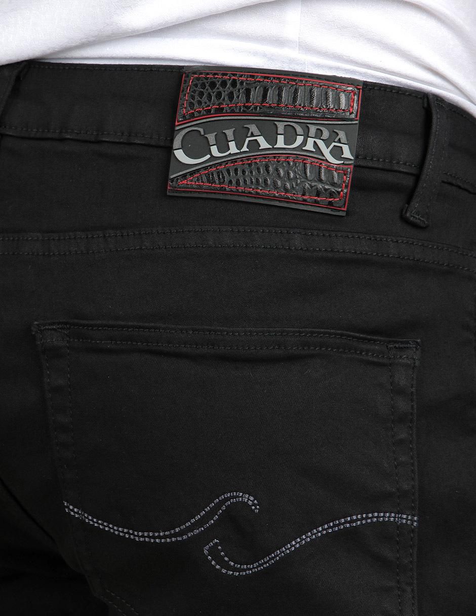 Jeans straight lavado obscuro para hombre 8