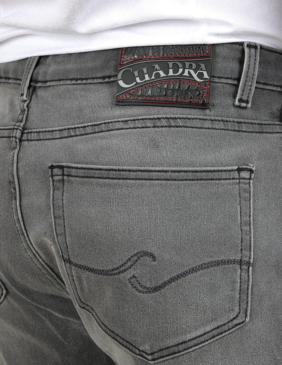 Jeans slim lavado claro para hombre 6