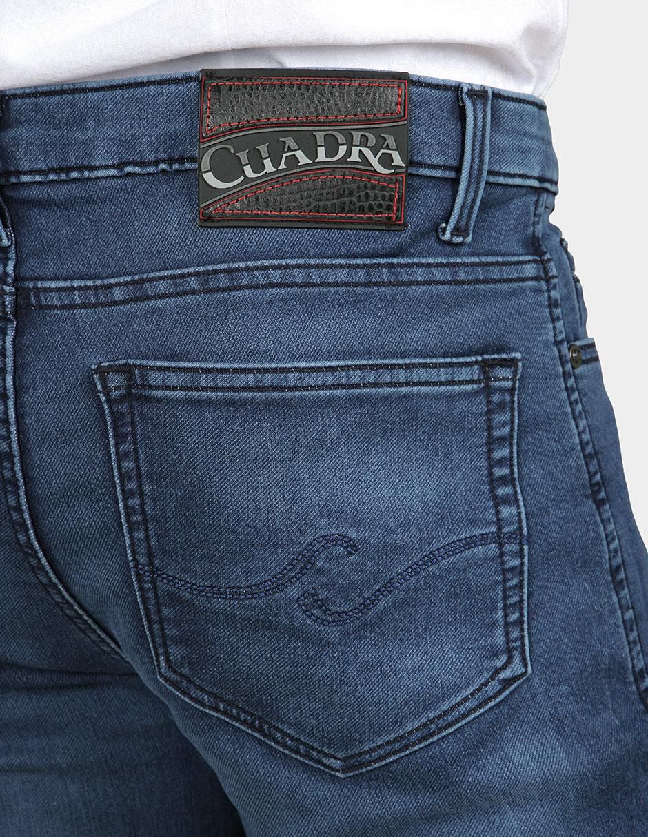 Jeans slim lavado obscuro para hombre 6