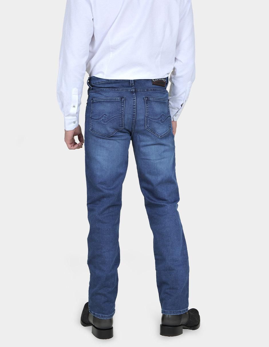 Jeans slim lavado obscuro para hombre 7