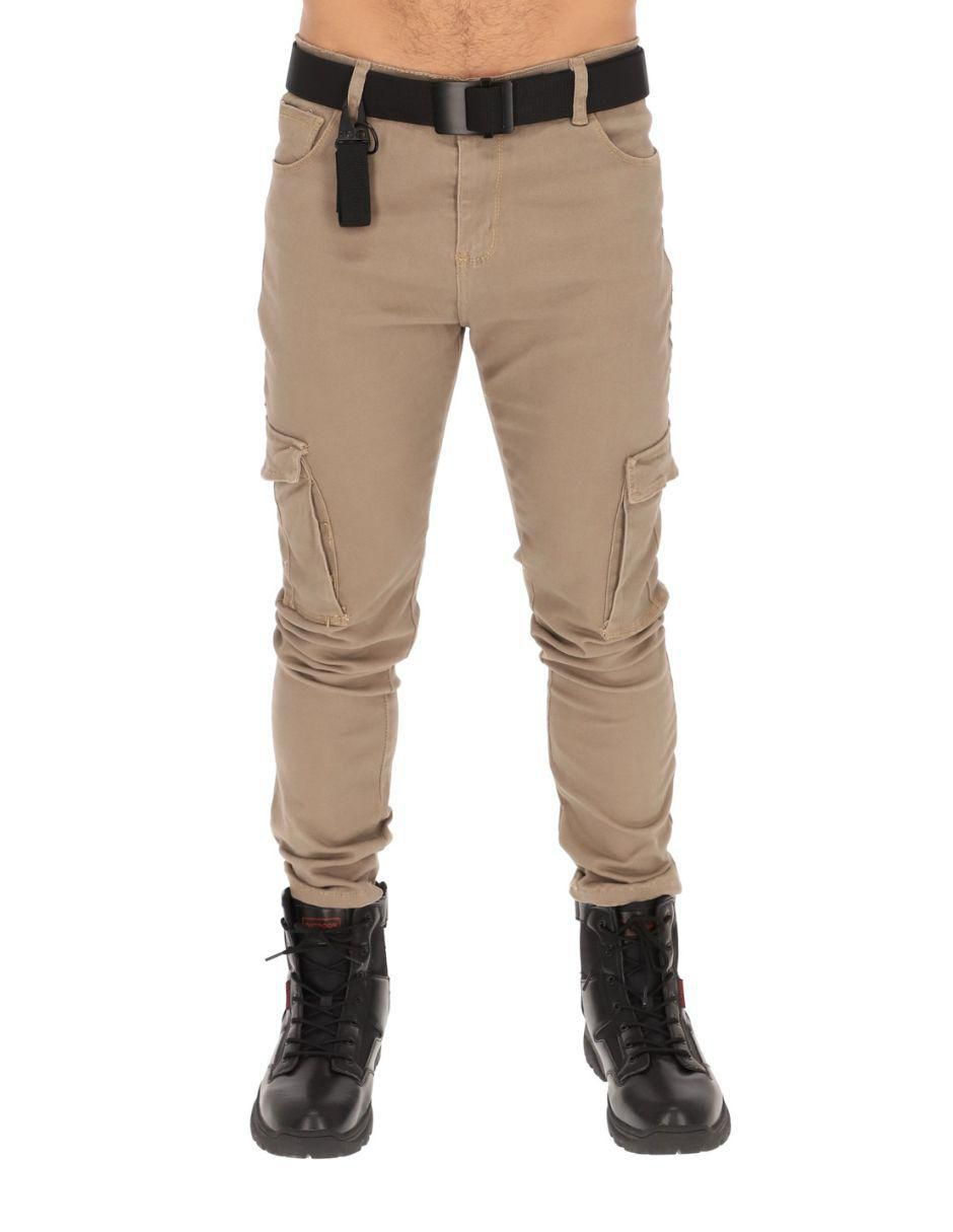 Pantalón cargo slim de algodón para hombre Pantalón cargo slim de algodón para hombre
