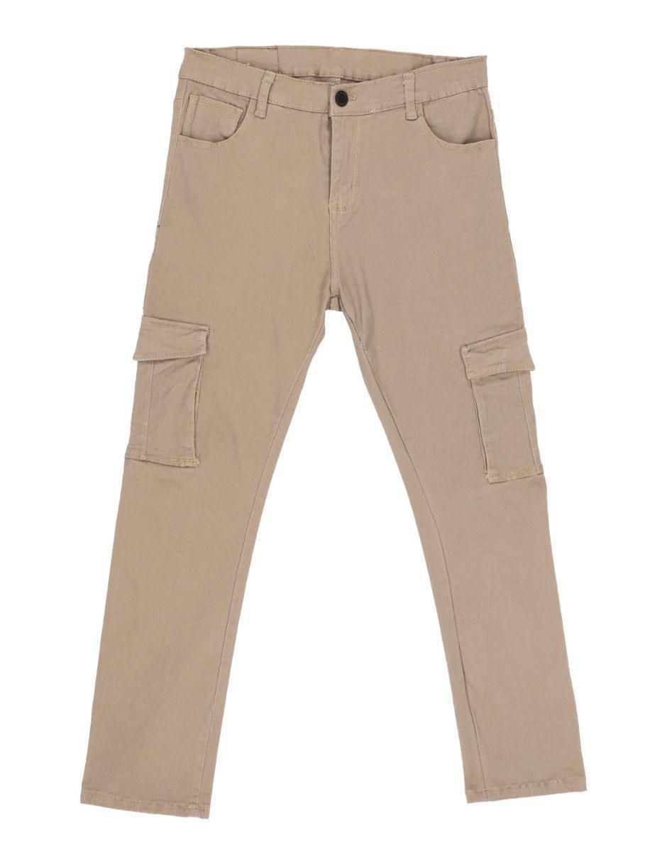 Pantalón cargo slim de algodón para hombre 7