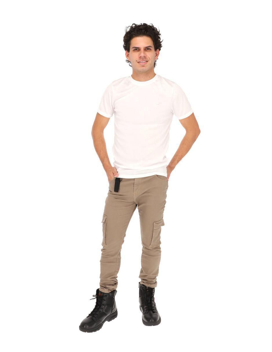 Pantalón cargo slim de algodón para hombre 3