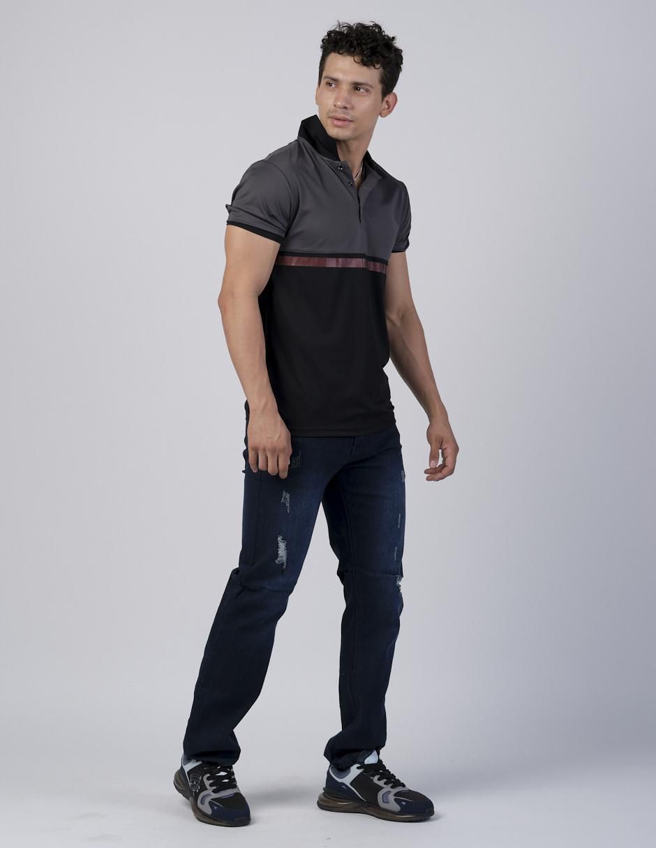 Jeans slim Moderno lavado obscuro para hombre