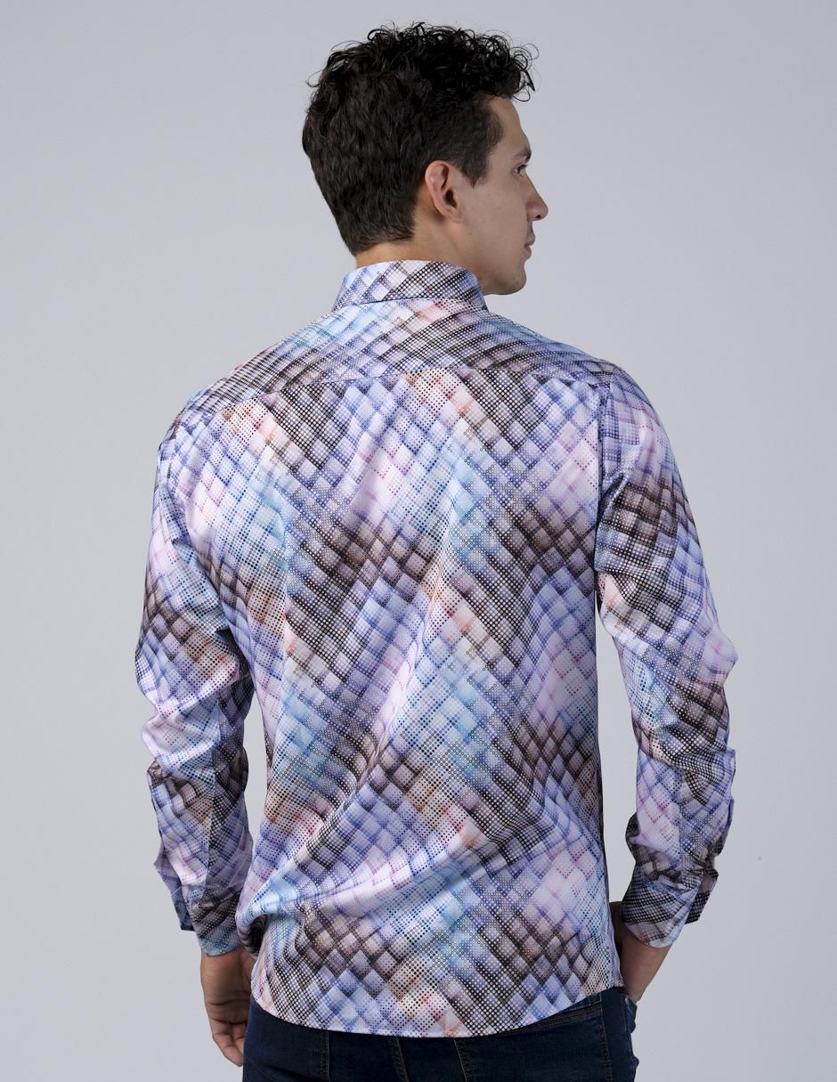 Camisa casual manga larga para hombre