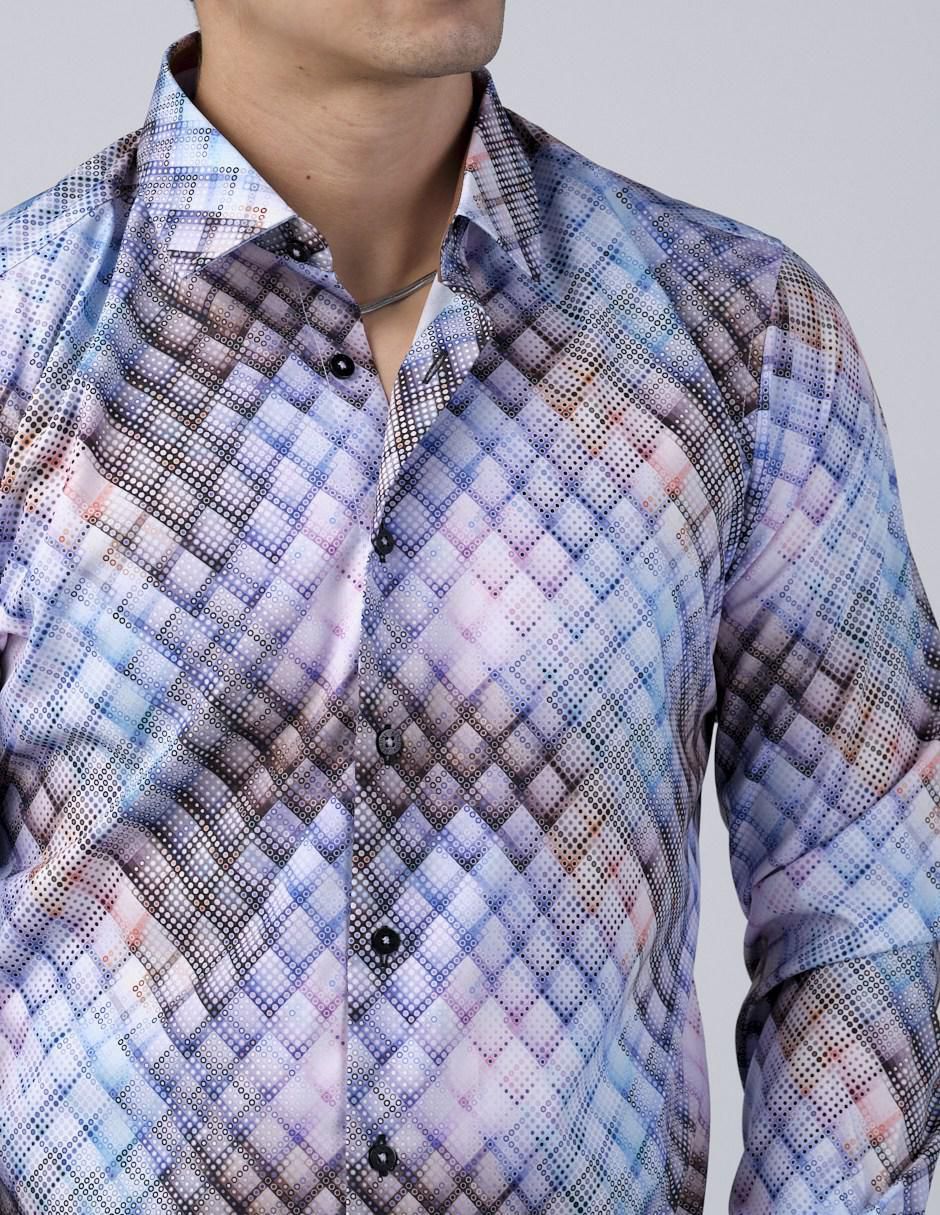 Camisa casual manga larga para hombre