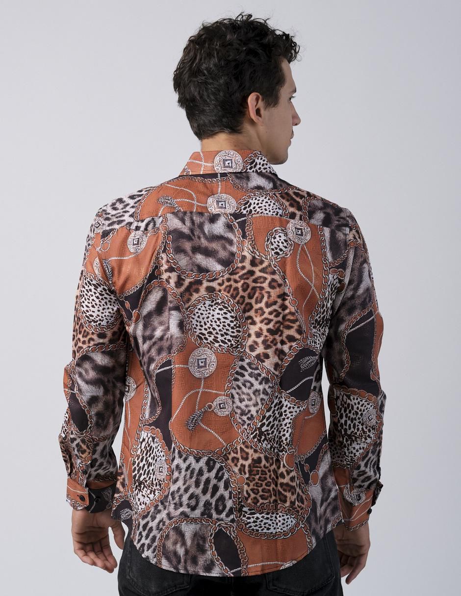 Camisa casual manga larga para hombre 3
