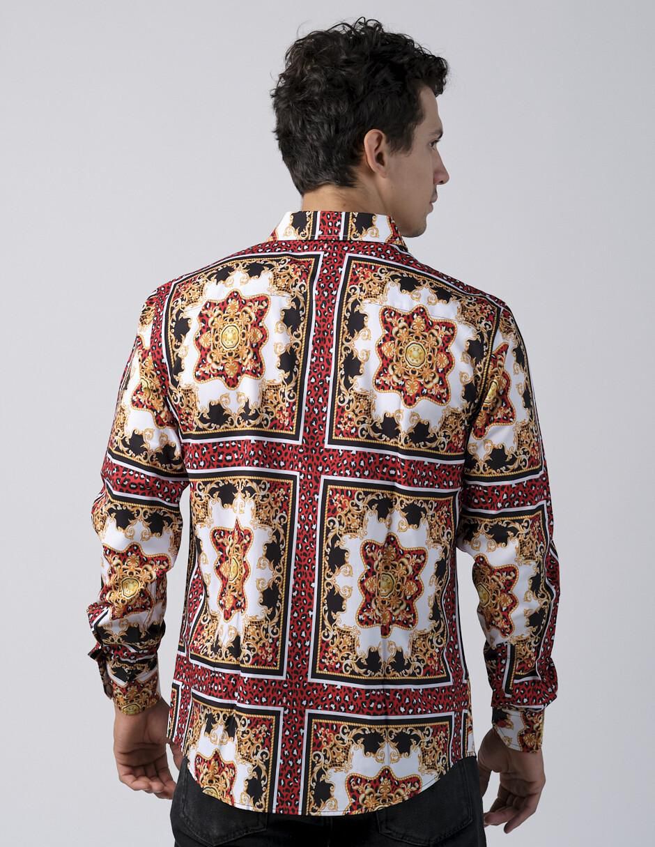 Camisa casual manga larga para hombre 3