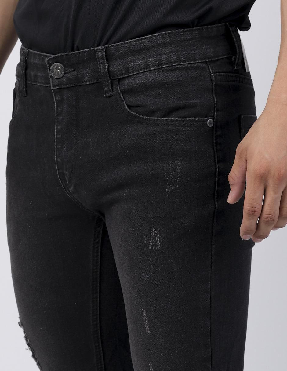 Jeans slim Moderno lavado obscuro para hombre
