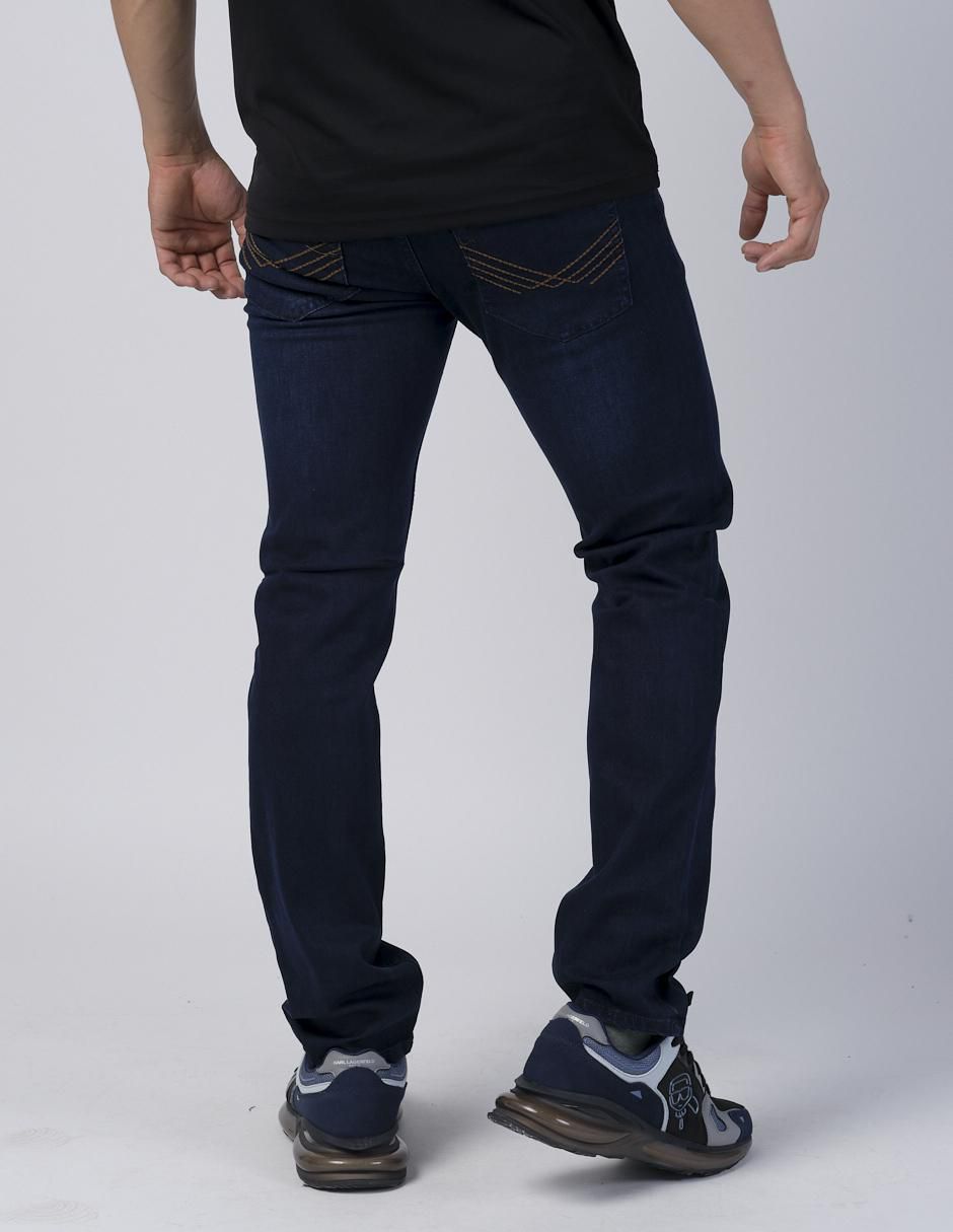Jeans slim Moderno lavado obscuro para hombre