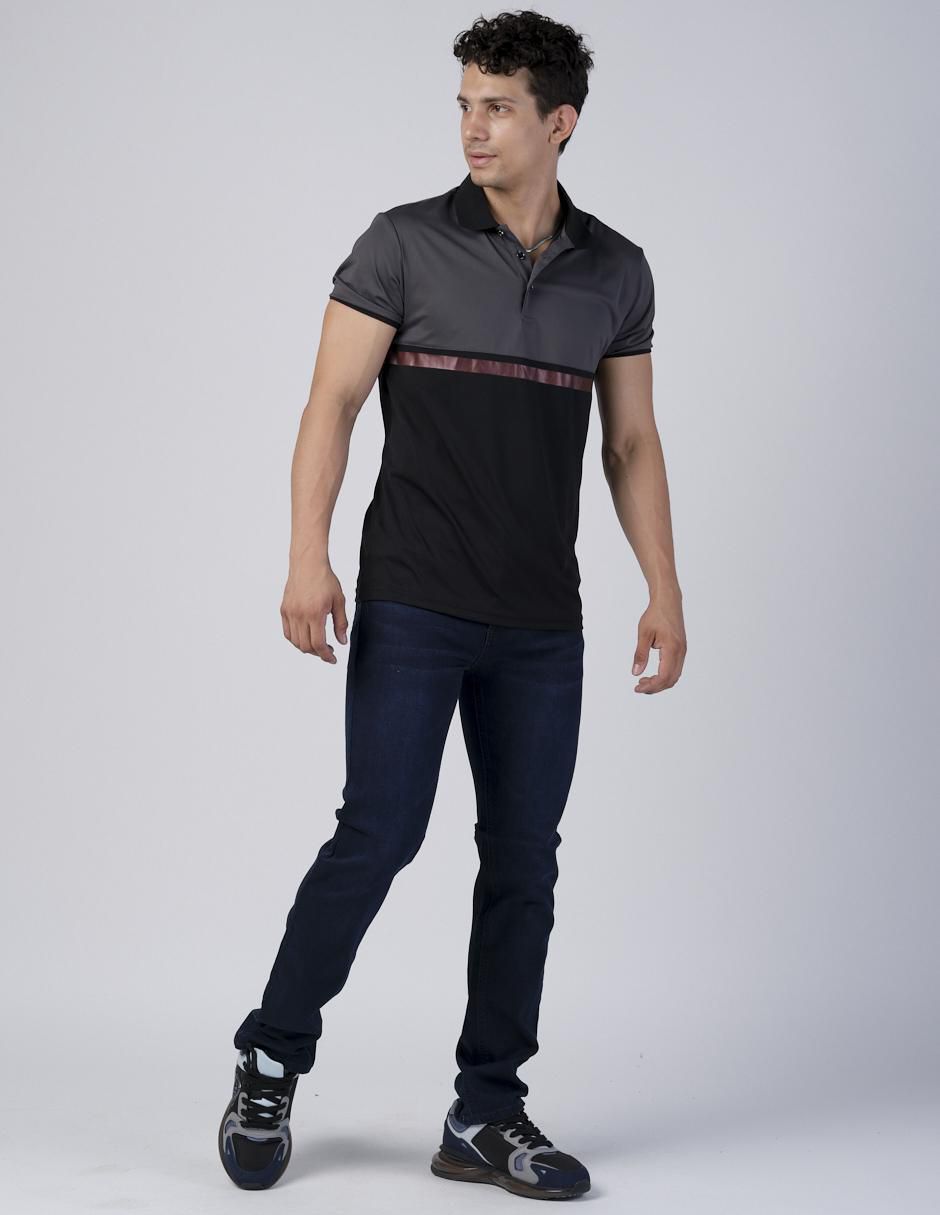 Jeans slim Moderno lavado obscuro para hombre