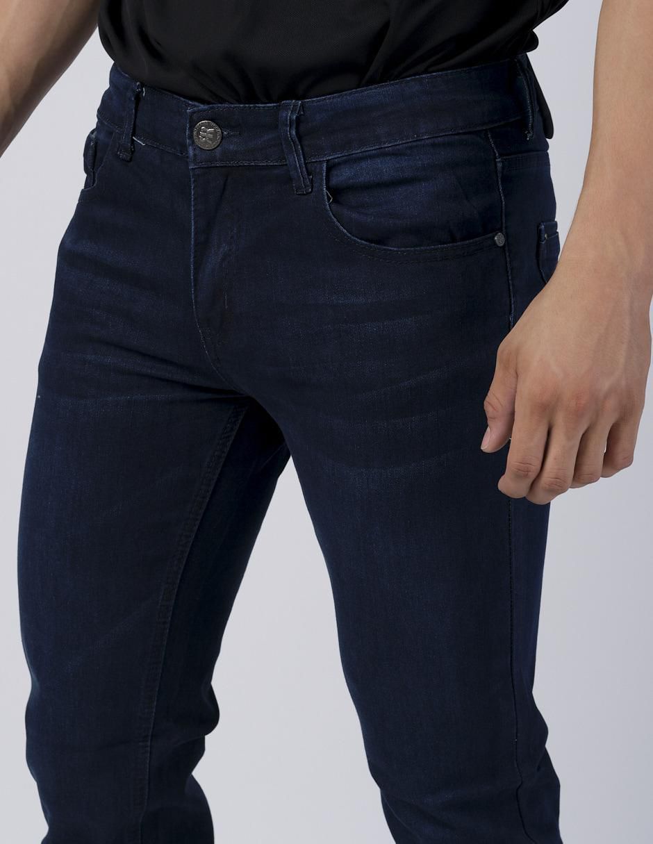 Jeans slim Moderno lavado obscuro para hombre