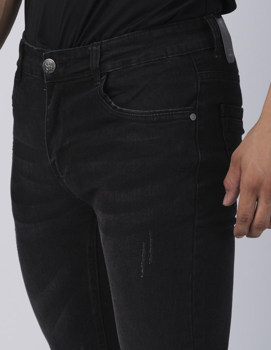 Jeans slim Moderno lavado obscuro para hombre