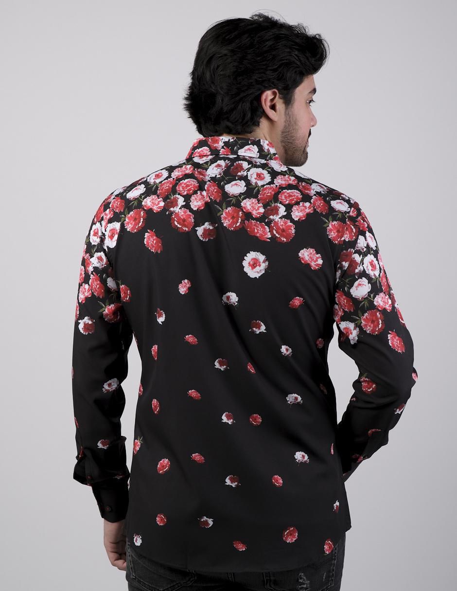 Camisa casual manga larga para hombre