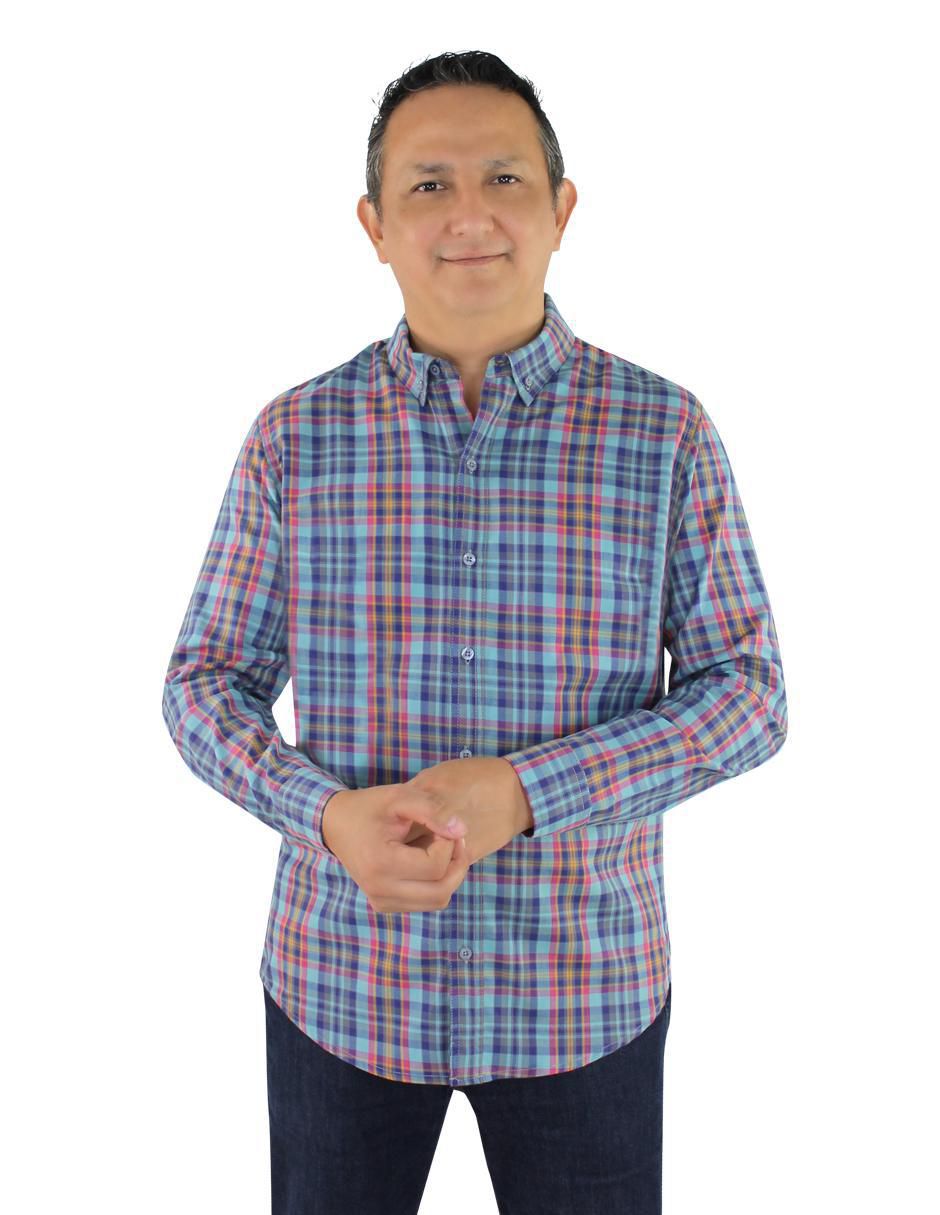 Camisa casual de algodón manga larga para hombre Camisa casual de algodón manga larga para hombre