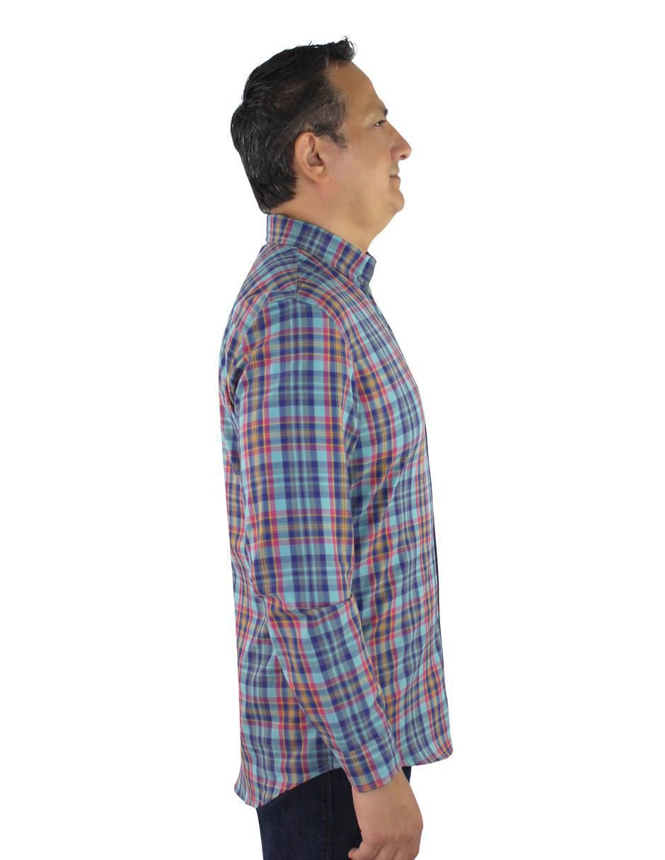 Camisa casual de algodón manga larga para hombre 5
