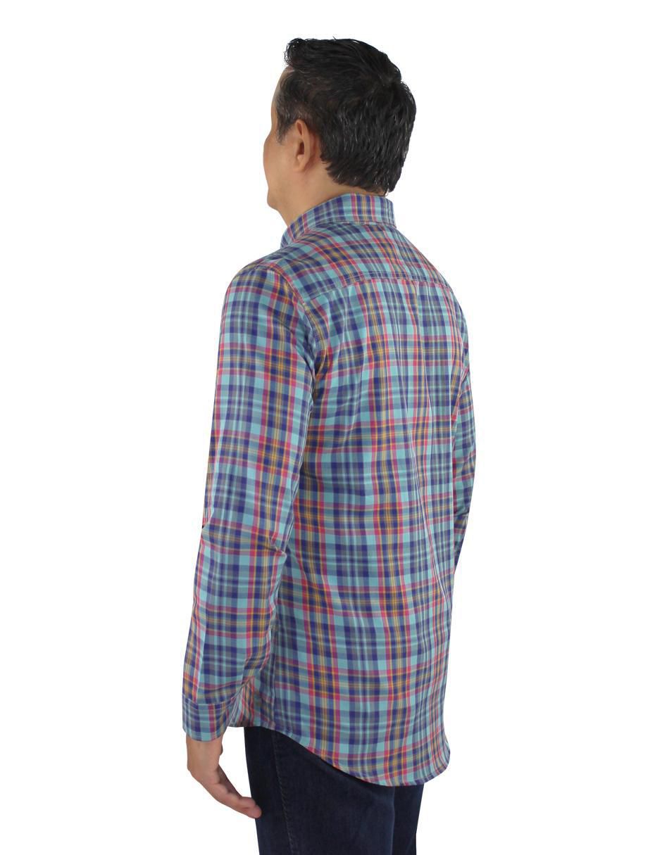 Camisa casual de algodón manga larga para hombre 2