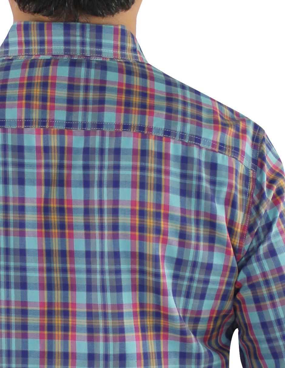 Camisa casual de algodón manga larga para hombre 6