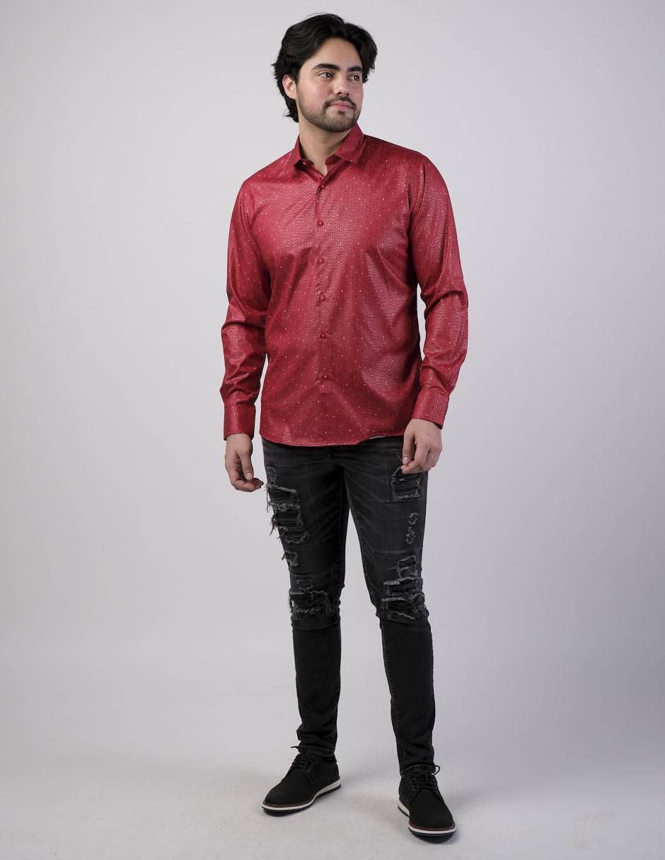 Camisa casual manga larga para hombre 3